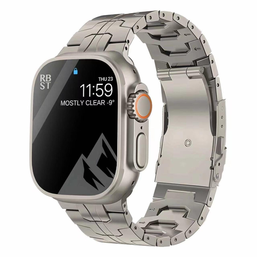 Strap For Apple Watch Ultra 49Mm 45Mm 44Mm 42Mm 41Mm 40Mm 38Mm Titanium Metal Bracelet Replacement 6482260298375
