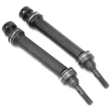 2 Stück Stahl-Splinedrive-Wellen für Mini E REVO & Summit 1/16 RC-Car, Schwarz