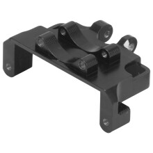 Aluminium RC Servohalterung für Lenkservo für Axial SCX24 90081, 30x18x12mm, Schwarz