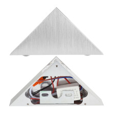 Applique murale LED triangulaire 9 W blanc chaud 16 x 11,5 x 3 cm