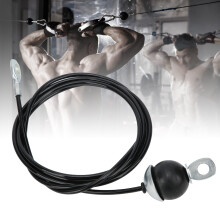 Robustes 2,5 m Gym-Seilzugseil mit 5 mm dickem Stahl, 100 kg Zugkraft