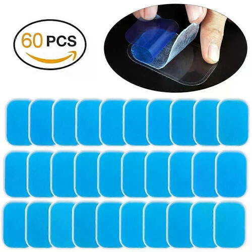 Lot de 60 coussinets de gel de remplacement pour électrodes EMS ABS, coussin de massage, stimulateur