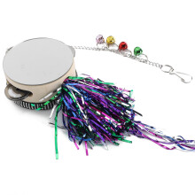 Haustier-Hühnchenspielzeug mit Spiegel, Trommel und Glöckchen, das Huhn und Küken begeistert, 20 cm