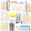 61PCS Ceramic Clay Tools Set Polymer Clay Tools Pottery Tools Set Wooden Pottery Sculpting Clay Cleaning 1