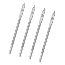 4 pièces mèche pelle Ø 8 mm, argenté