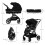 KINDERKRAFT - Cochecito combinado YOXI - 4 ruedas - Negro 5