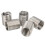 5 pièces d'inserts filetés M22x2.5x2D 26.2-26.8mm argenté 1