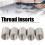 5 pièces d'inserts filetés M22x2.5x2D 26.2-26.8mm argenté 6