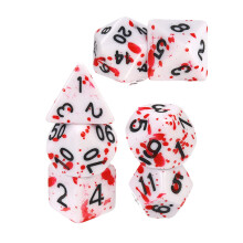7-Piece Polyhedral Dice Set for Halloween Party and RPGs, Lightweight Acrylic Dice for Board Games and Festive Events