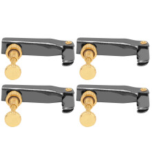 Professionelles 4 Stück 3/4‑4/4 Violine Feinjustierer Schwarze Cello-Saitenwerkzeuge