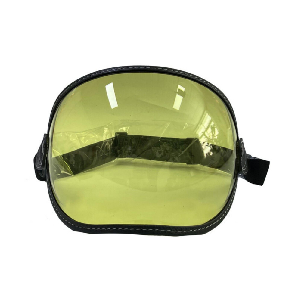 Scratch-Resistant Helmets Protective Goggles With Bubble Lenses Windshield Lens Open Face Helmets For Men And Women Yellow 6038364000118