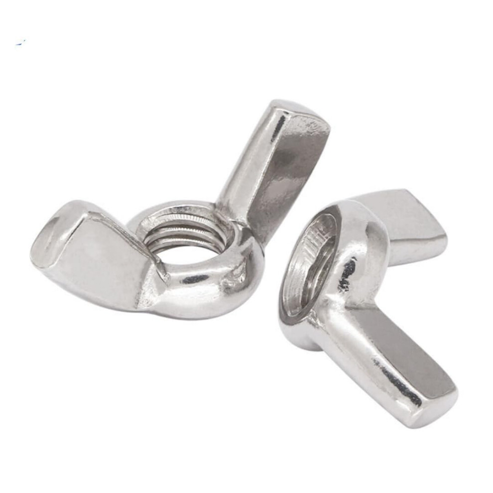 Stainless Steel Wing Nuts M12, Butterfly Nuts For Hand Tightening, 5 Pack, Fasteners, Durable Hardware Components 6038364000446