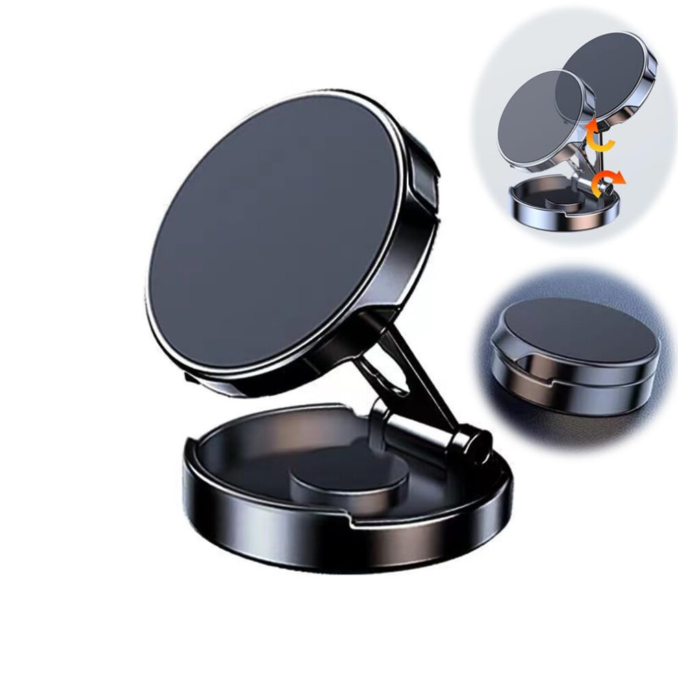 Magnetic Mobile Phone Car Mount, Foldable Dashboard Holder, 360 Rotating Stand, Universal Compatibility For All Smartphones 6482260300283