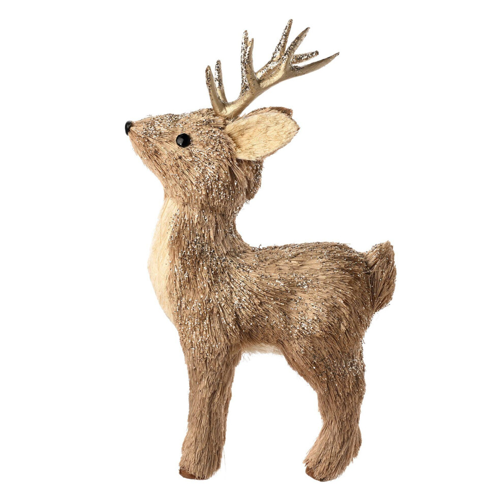 The Seasonal Gift Co. Standing Straw Deer 21Cm