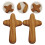2 Pcs Olive Wood Handheld Wall for Home Rustic Decor 7