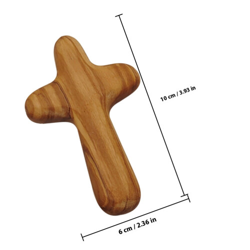 2 Pcs Olive Wood Handheld Wall for Home Rustic Decor 1