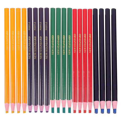 20 Pcs China Marker Pencils Grease Yellow Pull Crayons