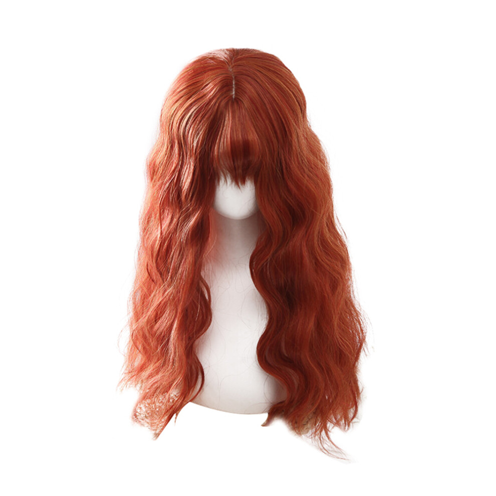 Inoomp Unisex Long Curly Hair Wig Wigs For Women Women's Llong Synthetic Wavy Party