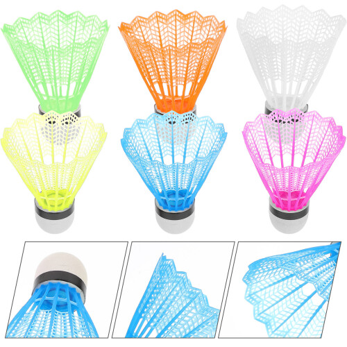 12 Pcs Shuttlecocks Badminton Outdoor Colored Child 2