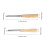 2pcs Pear Pitter Tool Silver Wooden Handle Cooking Gadgets 2