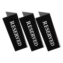 3 Pcs Card Sign Reserve Signs For Chairs Reservation Tables