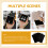 4 Pcs  Fabric Squares Self Adhesive Sheets Jewelry Box 9