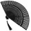 Raindrops Handheld Paper Fan Foldable Bride Women'S 7