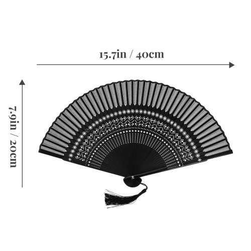 Raindrops Handheld Paper Fan Foldable Bride Women'S 1