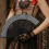 Raindrops Handheld Paper Fan Foldable Bride Women'S 8