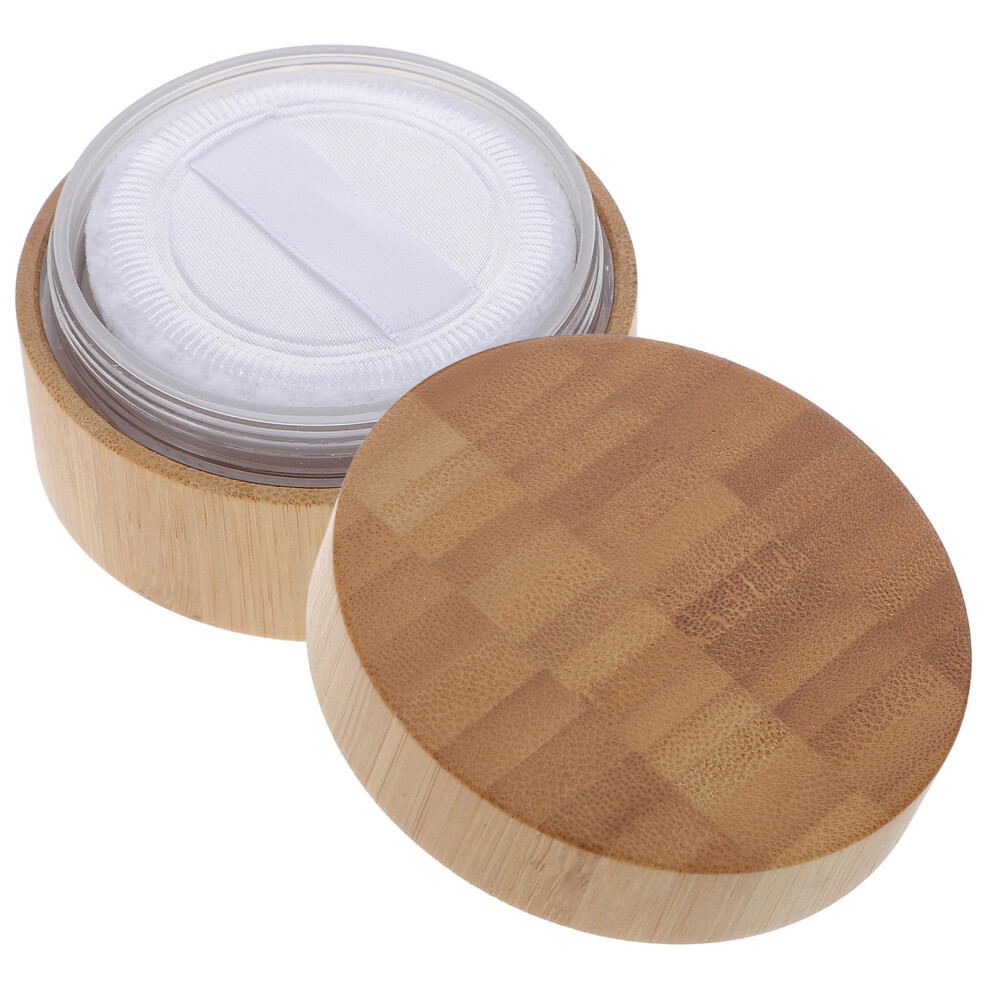 Artibetter 30 Ml Empty Loose Powder Container Dusting With Puff Case Holder