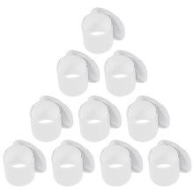 Mlins 10 Pcs Slap Bracelets Child 22.00x4.50x0.10cm White