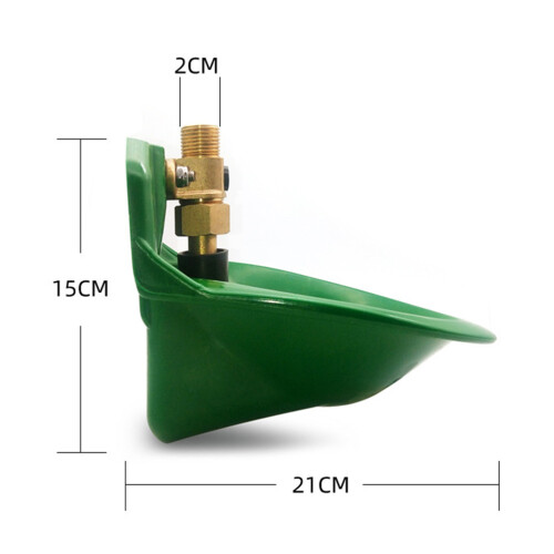 automatic goat drinking bowl for sheep livestock green plastic 1