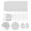 1Set Witte Vertical Blind Chain Set Van Plastic Voor Gordijn Decor 5