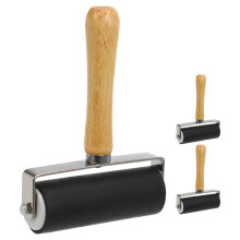 Worgeous 3pcs Wood Metal Roller For Artists And