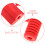 5Pièces Protège Levier Silicone Rouge Installation Facile 8