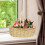 Woven Wicker Basket Wicker Woven Basket Beige 1set 6