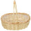 Woven Wicker Basket Wicker Woven Basket Beige 1set 3