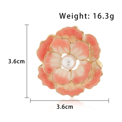 Rhinestone Flower Brooch Pin Imitation 1pc 1