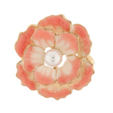 Rhinestone Flower Brooch Pin Imitation 1pc