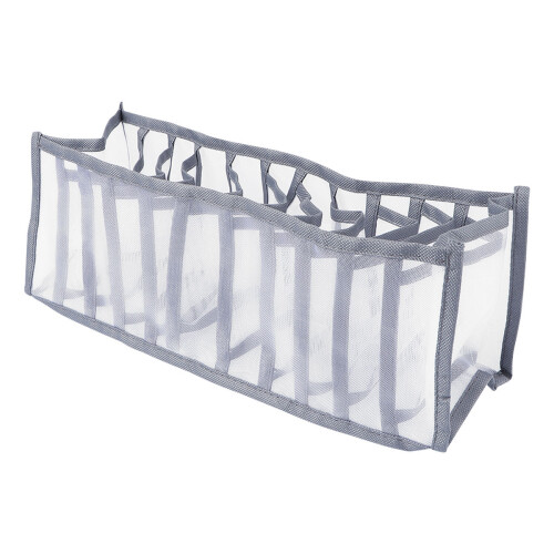 1pcs Clothes Storage Box Organizer Fabric Grey For Women