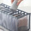 1pcs Clothes Storage Box Organizer Fabric Grey For Women 6