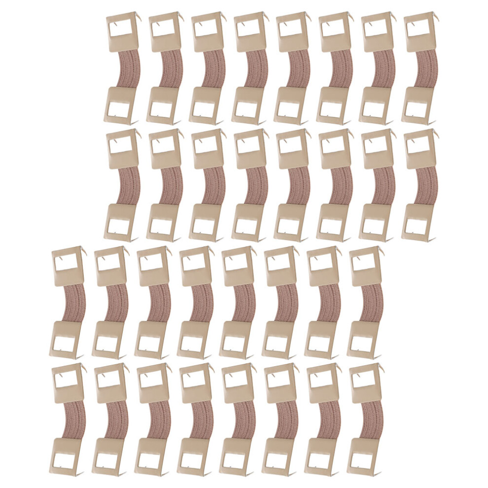 Aboofan 100 Pcs Aluminum Bandage Clip Fixing Clamp Fasteners Clips
