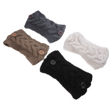 4Pièces Accessoires Cheveux Laine Hiver Bandeaux Colorés