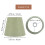 Table Lampshade Green Fabric 1pack 7.1x7.1x5.9in 2