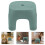 Toddler Plastic Step Stool Non-Slip For Bathroom Use 1pc Green 3