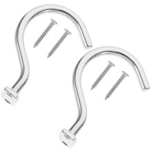 Flat Snooker Hook Silver Iron 2 Sets