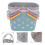 3pcs Household Storage Basket For Bathroom And Kitchen Use 3