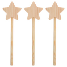 Khaki Wooden for Playing Use Encourages Imagination 3pcs
