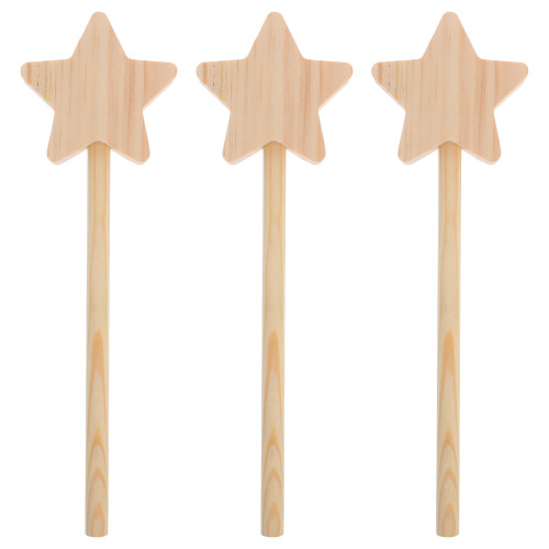 Khaki Wooden for Playing Use Encourages Imagination 3pcs