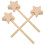 Khaki Wooden for Playing Use Encourages Imagination 3pcs 10